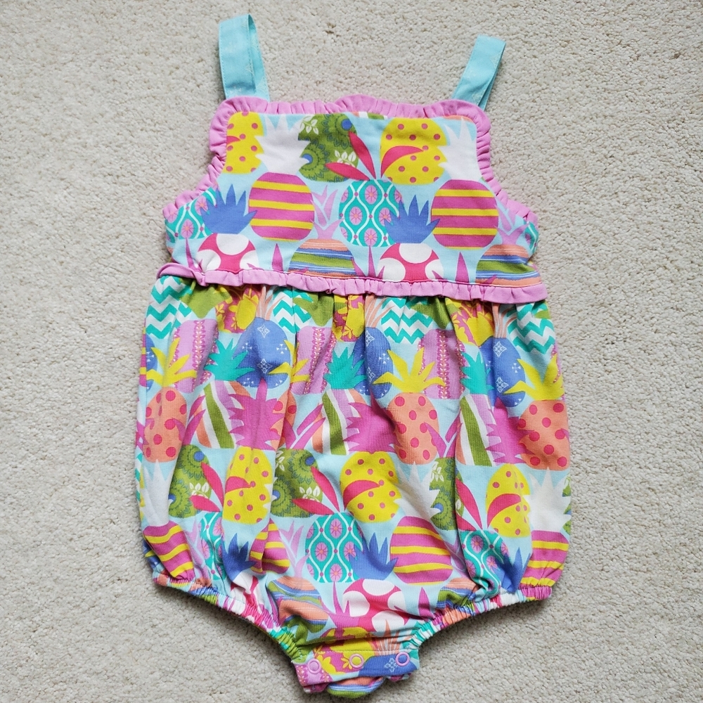 Matilda Jane Baby Girls Pineapple Bubble Romper sz18-24m